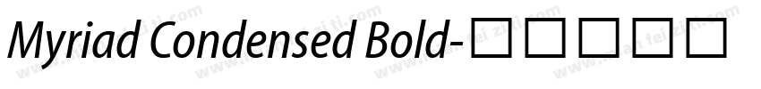 Myriad Condensed Bold字体转换